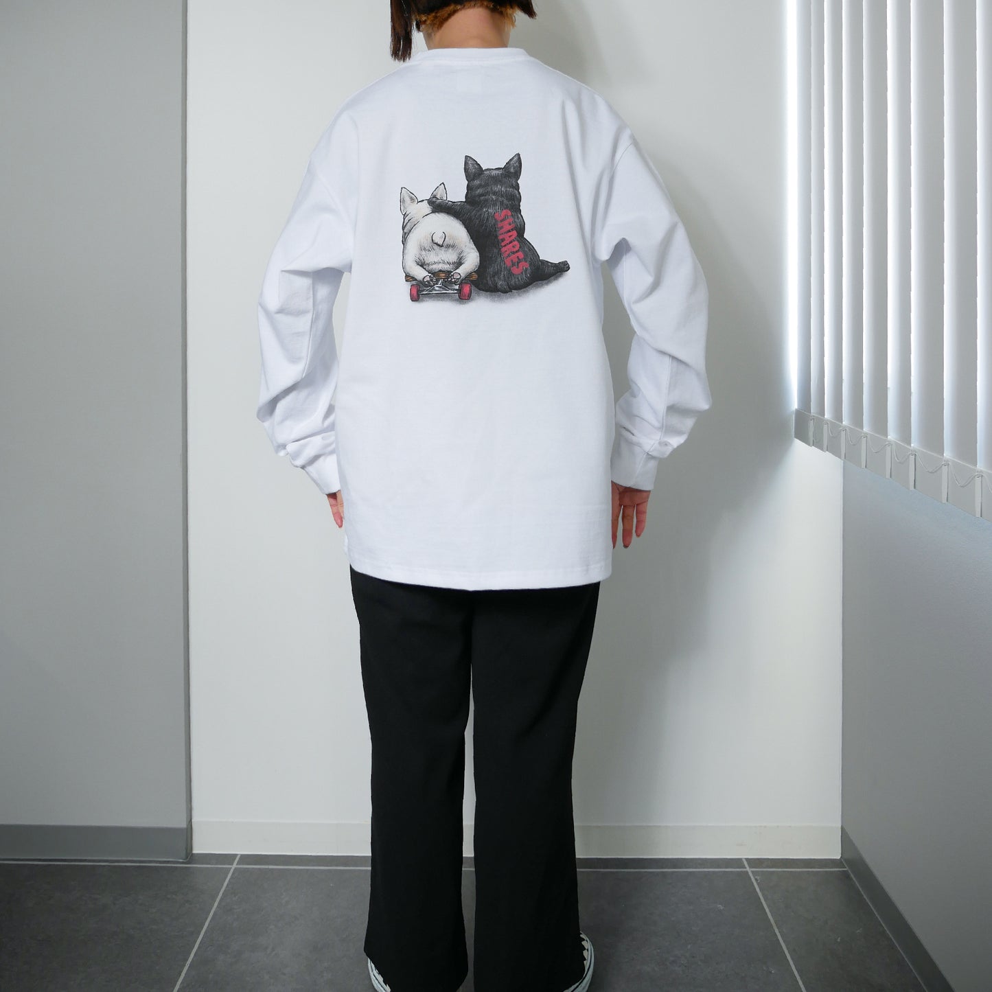 80's VTG 2BUHI LONG SLEEVE T (BRINDLE & CREAM) / 長袖Tシャツ
