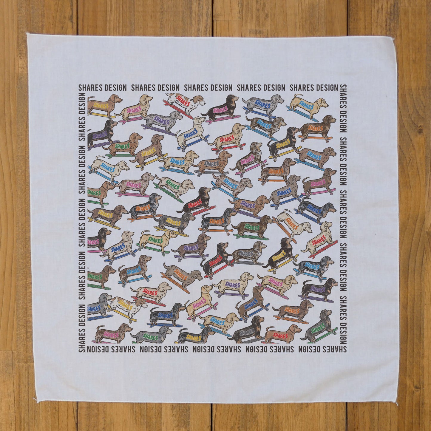 ダックス ALL OVER LONG BANDANA/ 総柄-バンダナ(送料無料)