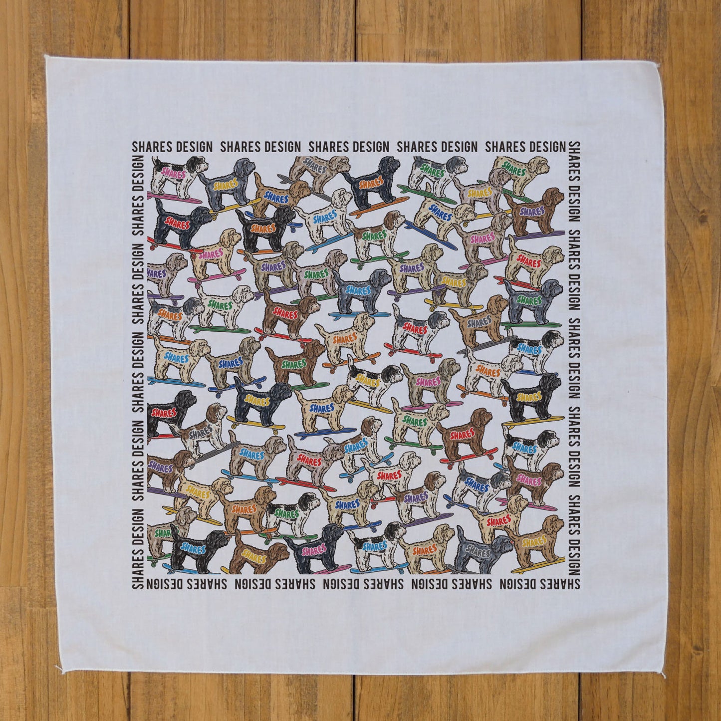 ドゥードル ALL OVER LONG BANDANA/ 総柄-バンダナ(送料無料)