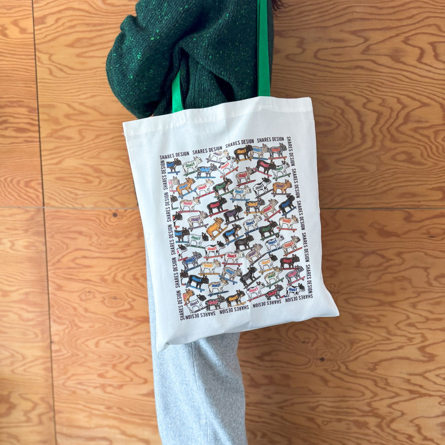 フレブル ALL OVER FLAT TOTE BAG/ 総柄-トート(送料無料)