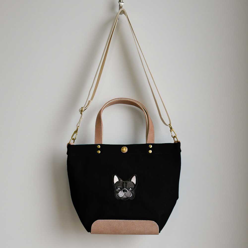 FB FACE EMB SHOULDER 2WAY BAG 【Brindle】