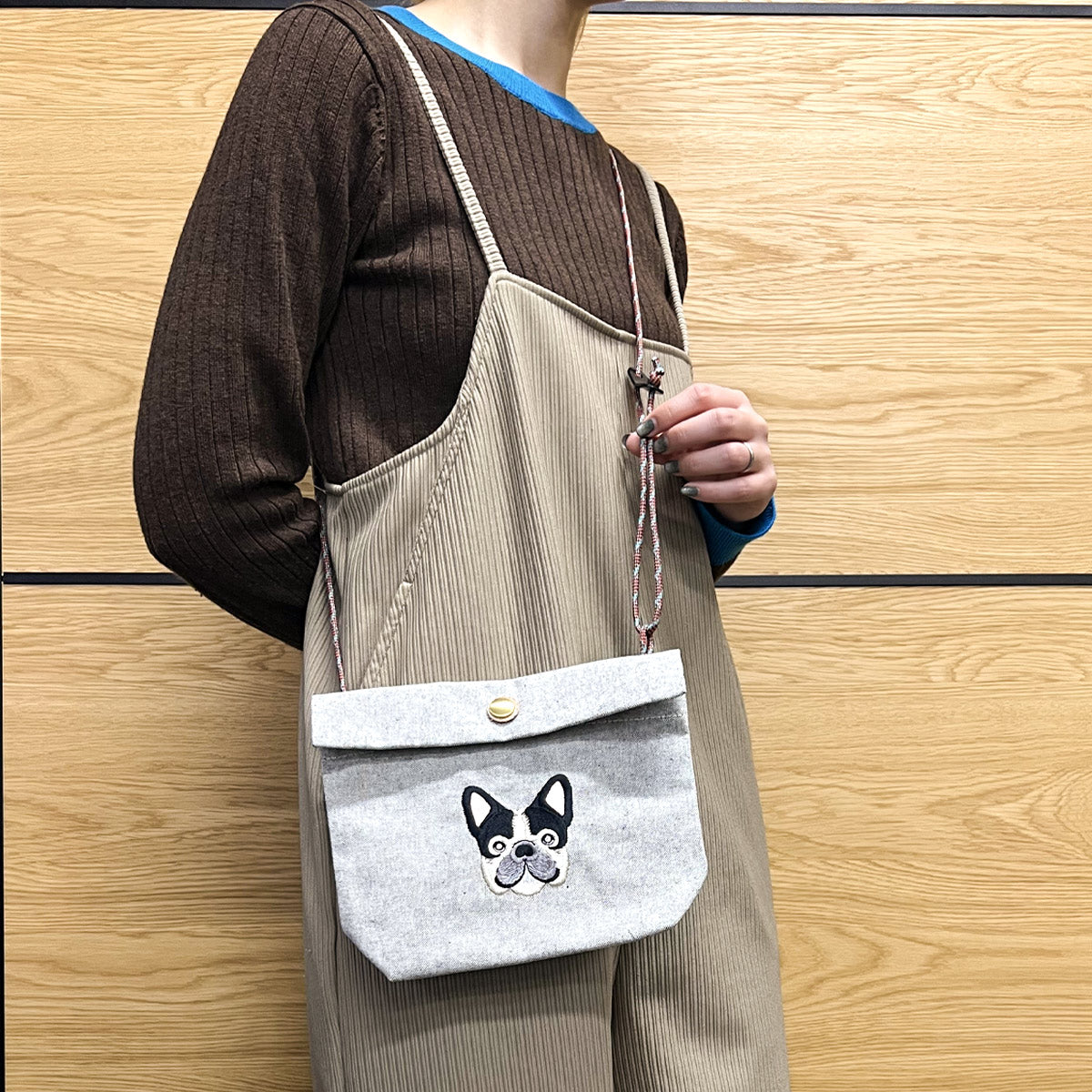 FB FACE EMB POCHETTE 【NEW シャンブレー素材】