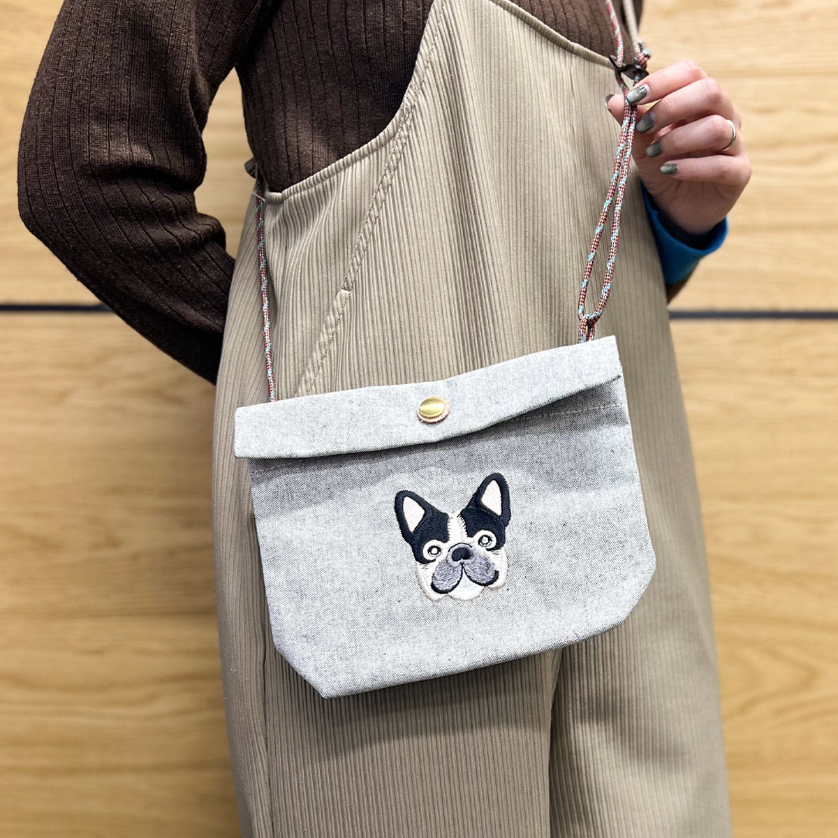 FB FACE EMB POCHETTE 【NEW シャンブレー素材】