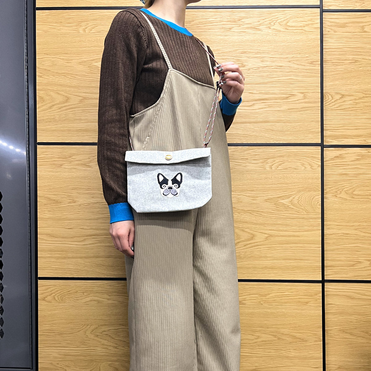 FB FACE EMB POCHETTE 【NEW シャンブレー素材】