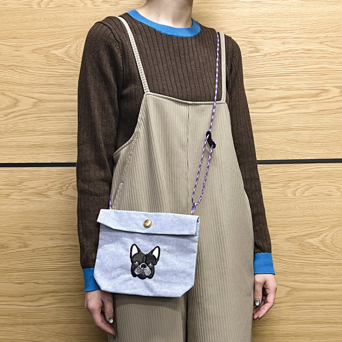 FB FACE EMB POCHETTE 【NEW シャンブレー素材】
