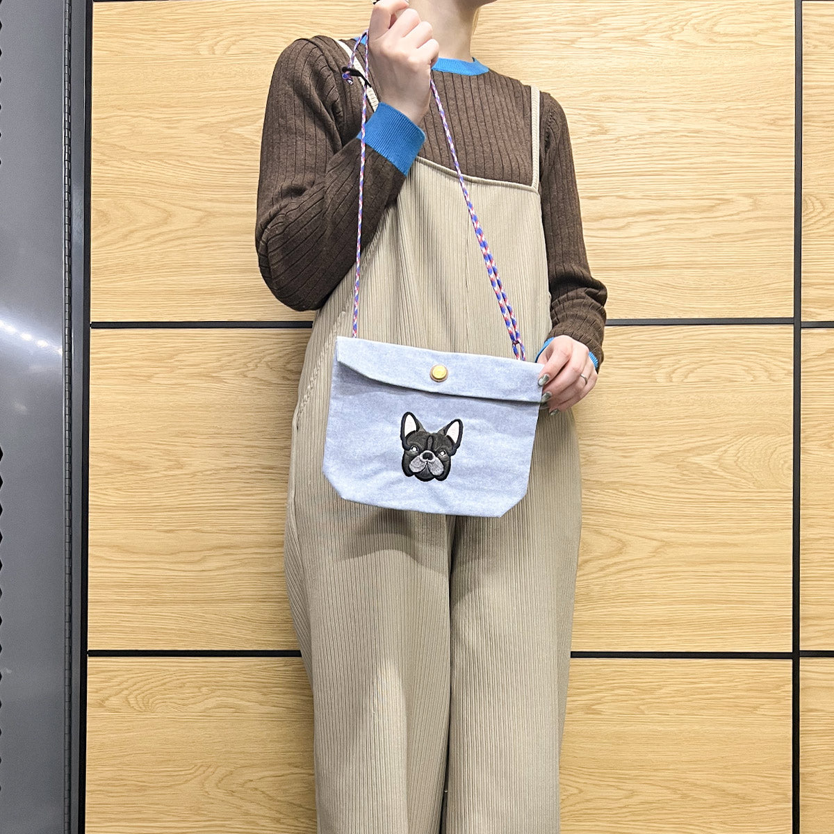 FB FACE EMB POCHETTE 【NEW シャンブレー素材】