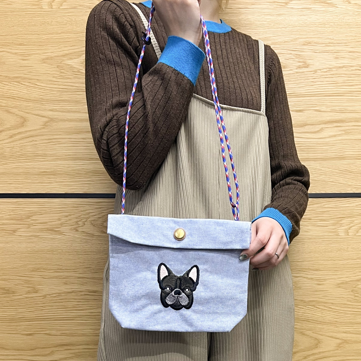 FB FACE EMB POCHETTE 【NEW シャンブレー素材】