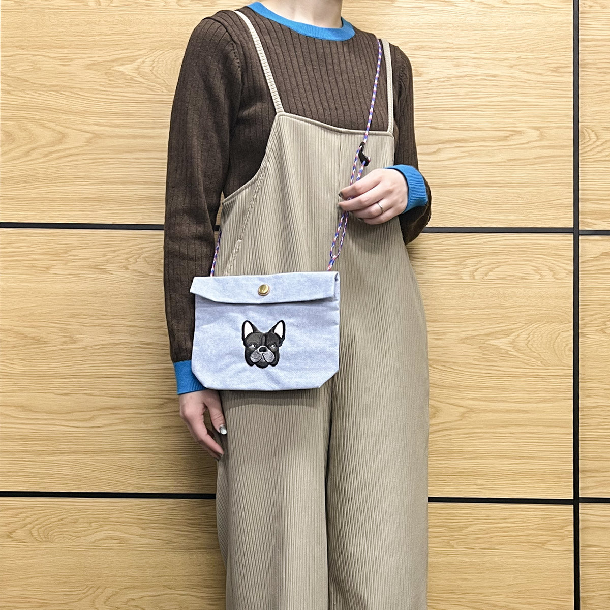 FB FACE EMB POCHETTE 【NEW シャンブレー素材】