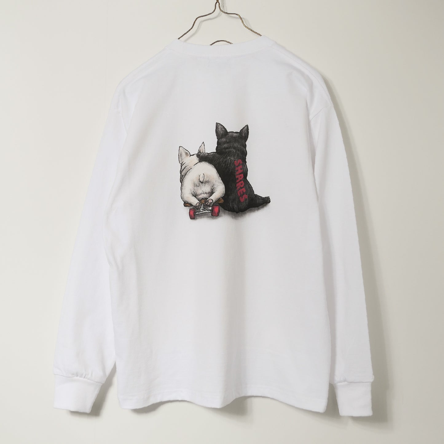 80's VTG 2BUHI LONG SLEEVE T (BRINDLE & CREAM) / 長袖Tシャツ
