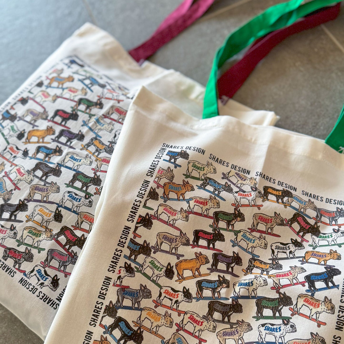 フレブル ALL OVER FLAT TOTE BAG/ 総柄-トート(送料無料)