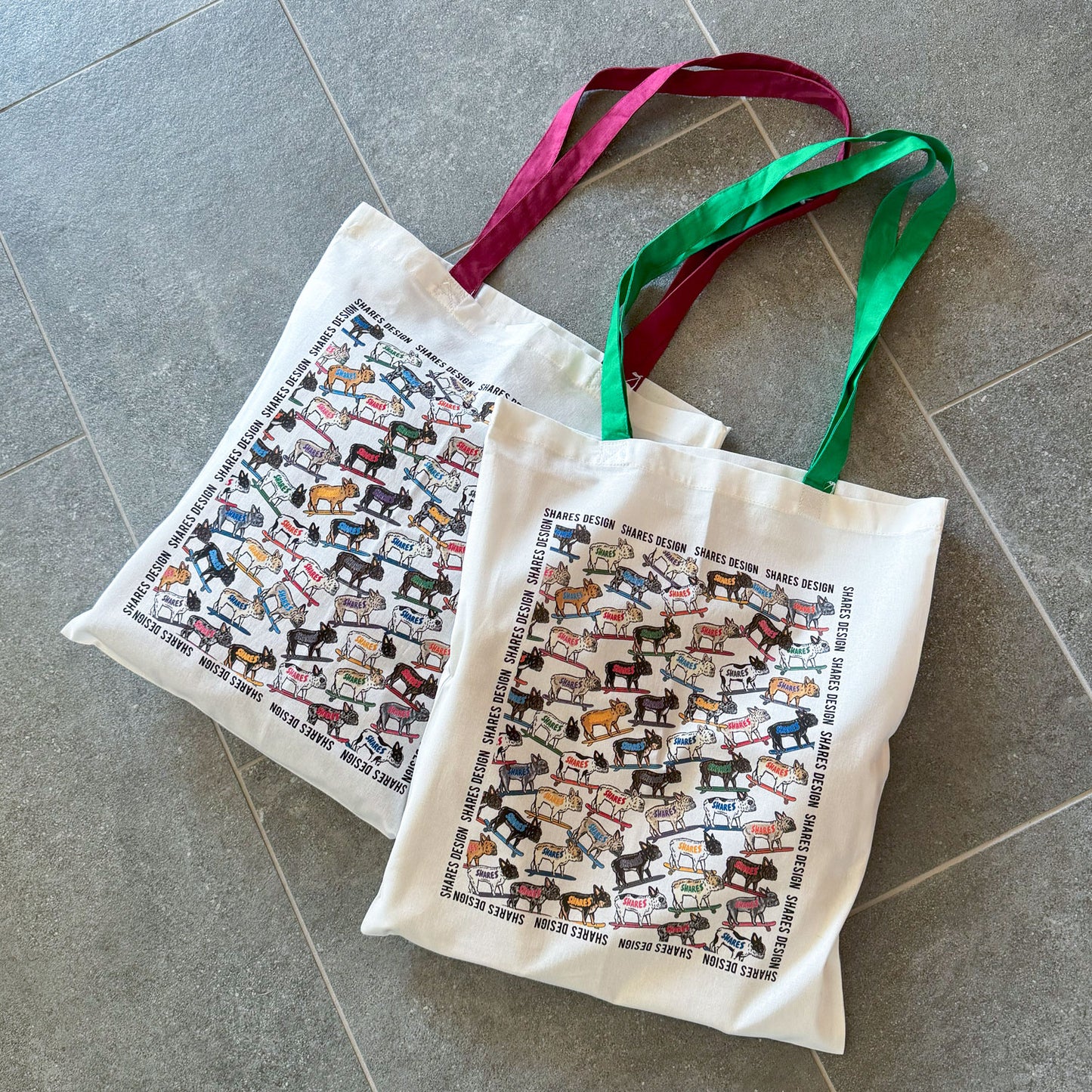 フレブル ALL OVER FLAT TOTE BAG/ 総柄-トート(送料無料)
