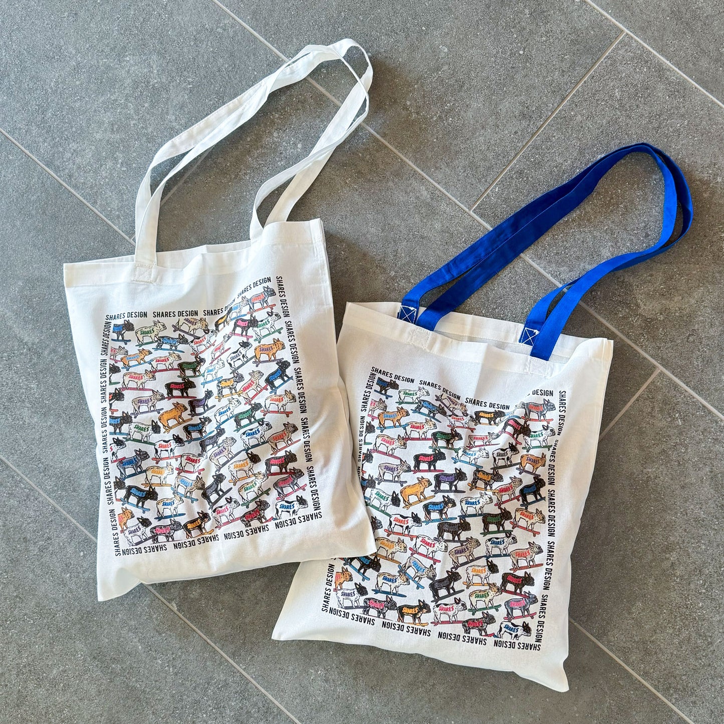フレブル ALL OVER FLAT TOTE BAG/ 総柄-トート(送料無料)