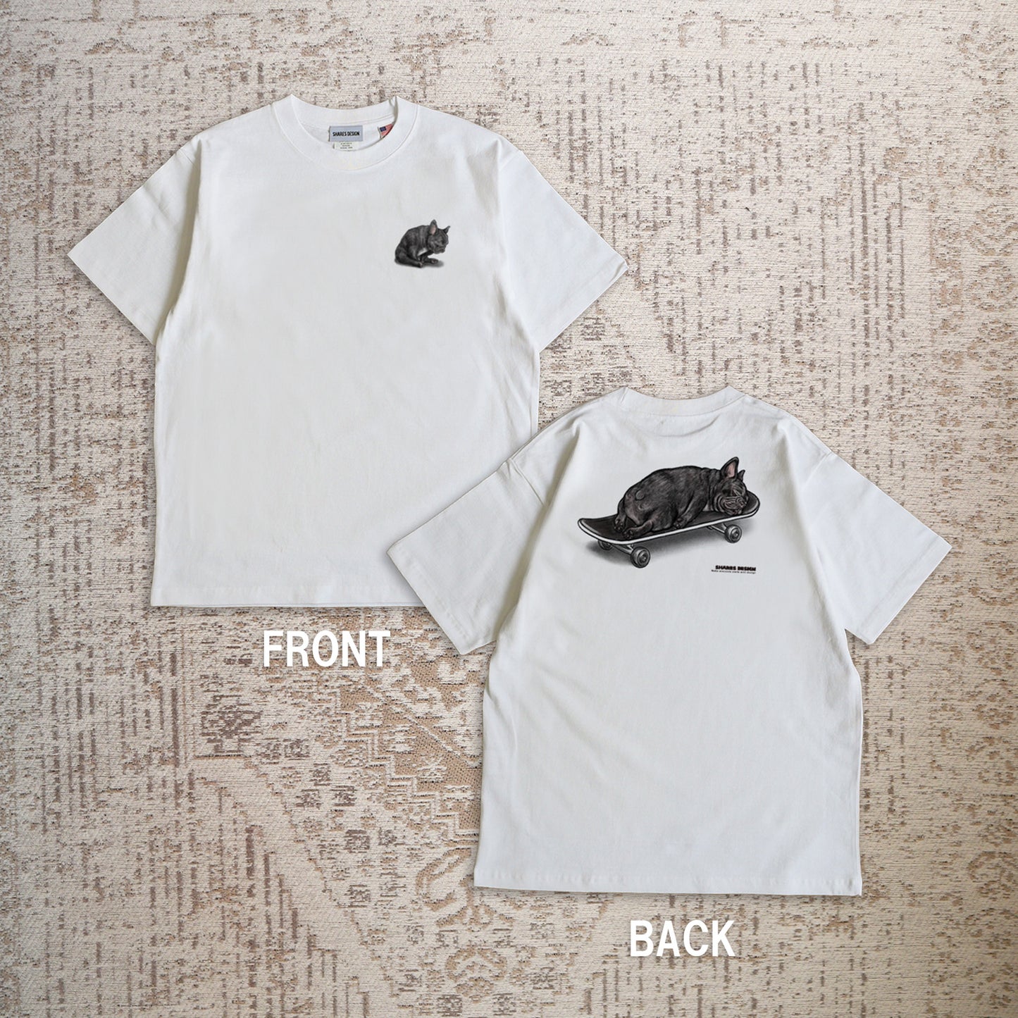 【受注生産!5/18まで予約】 “MONOKURO NAP TIME” art by RUUU. T-SHIRTS/ 半袖 T シャツ