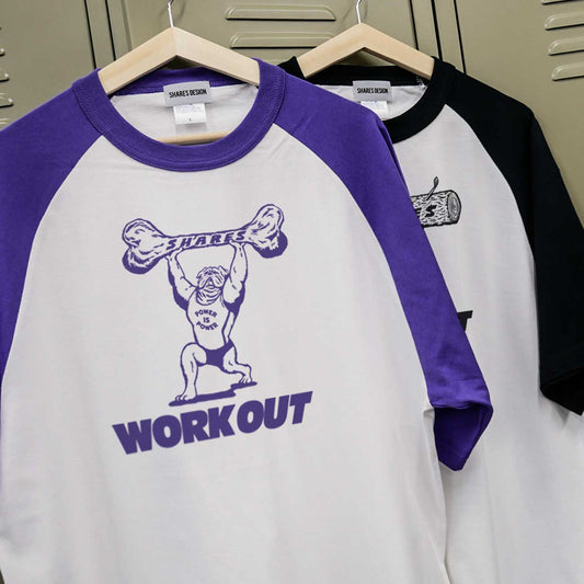 【受注生産!6/13まで予約】POWER IS POWER - TEE /ラグランスリーブ半袖Tシャツ