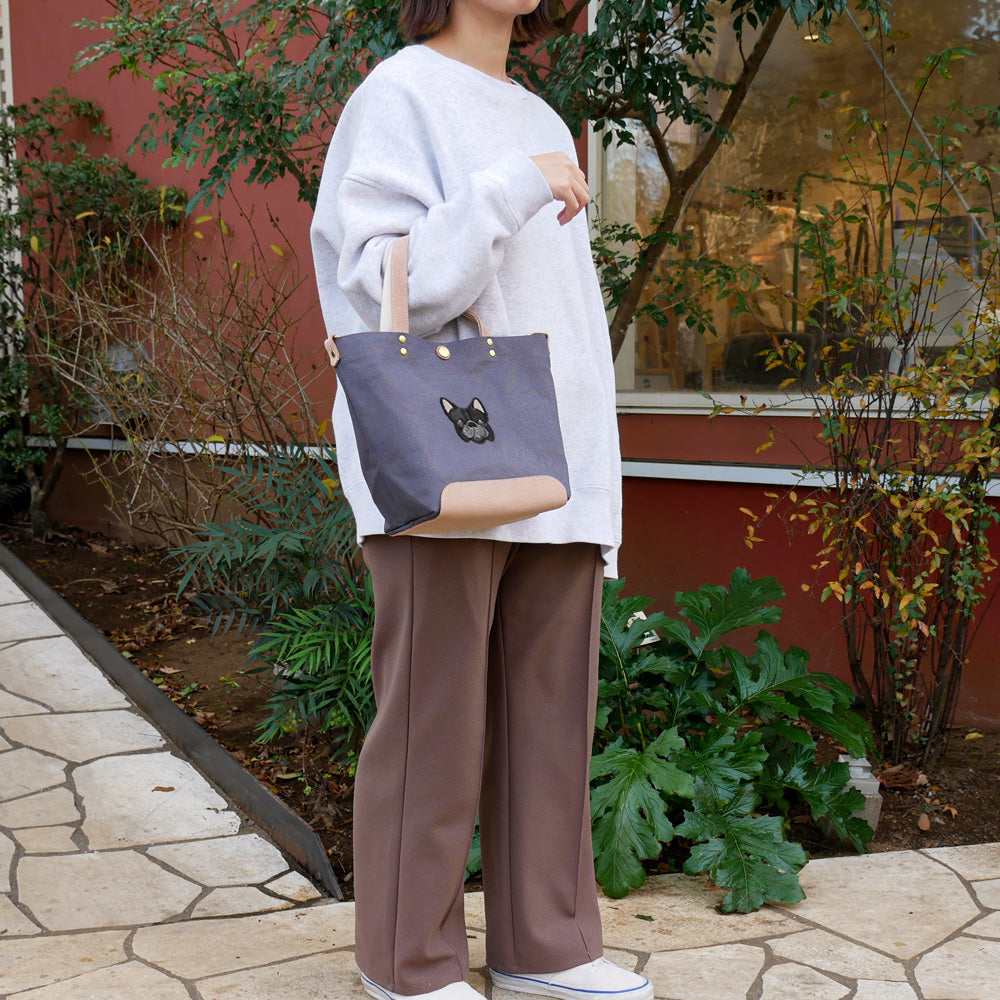 FB FACE EMB SHOULDER 2WAY BAG 【Brindle】