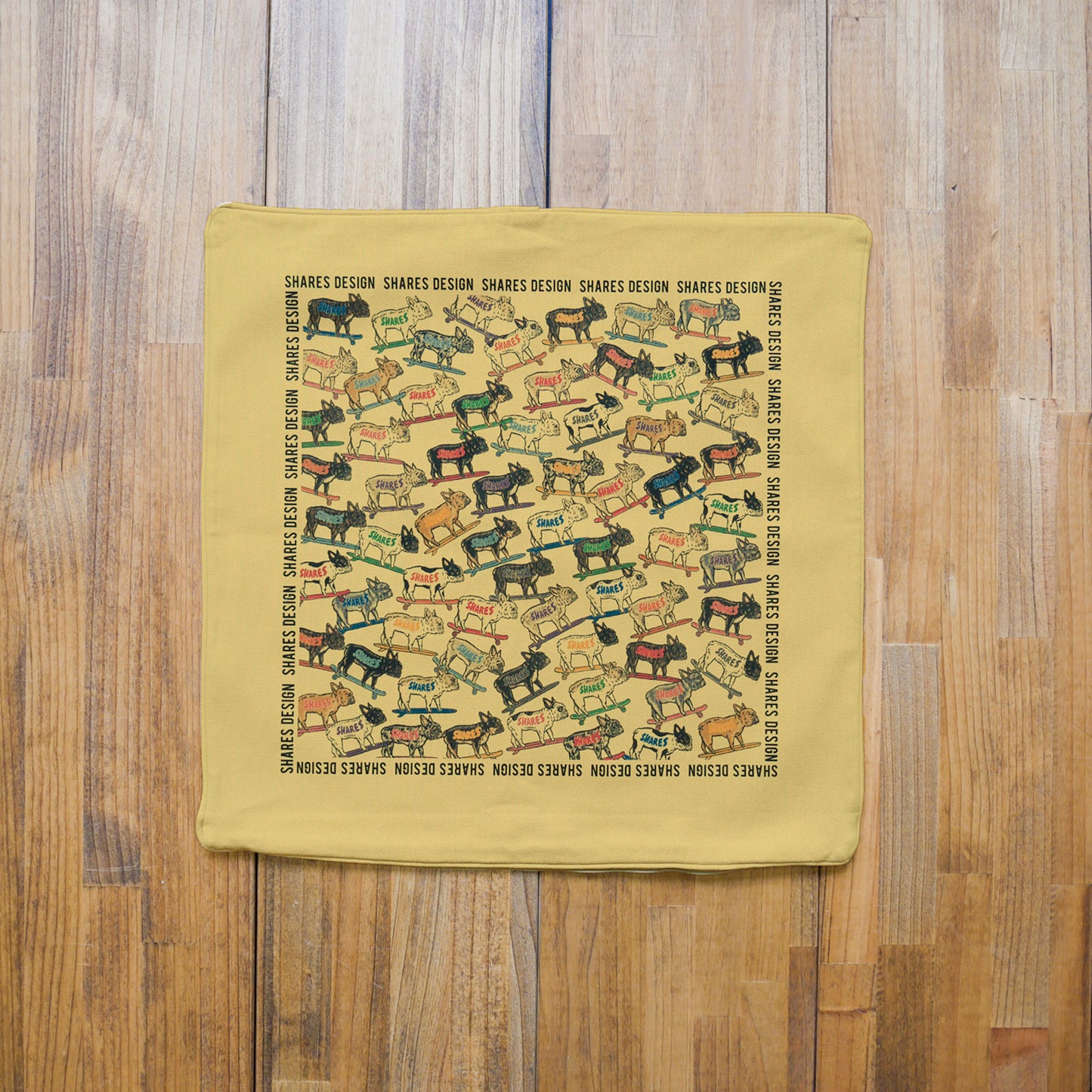フレブル ALL OVER CUSHION COVER/ 総柄-クッションカバー(送料無料)
