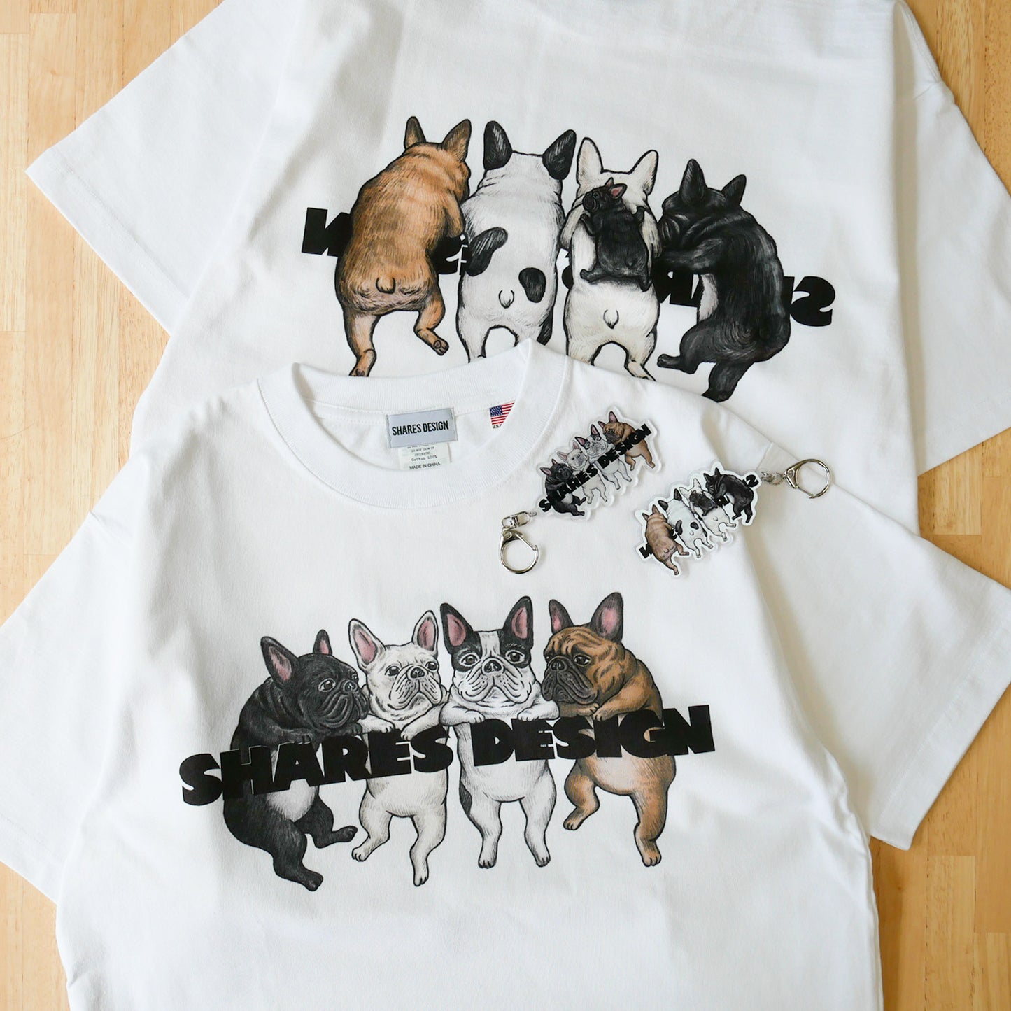 80sVINTAGE 4BUHI TEE & KEY HOLDER SET/ 半袖 T シャツ&キーホルダーセット