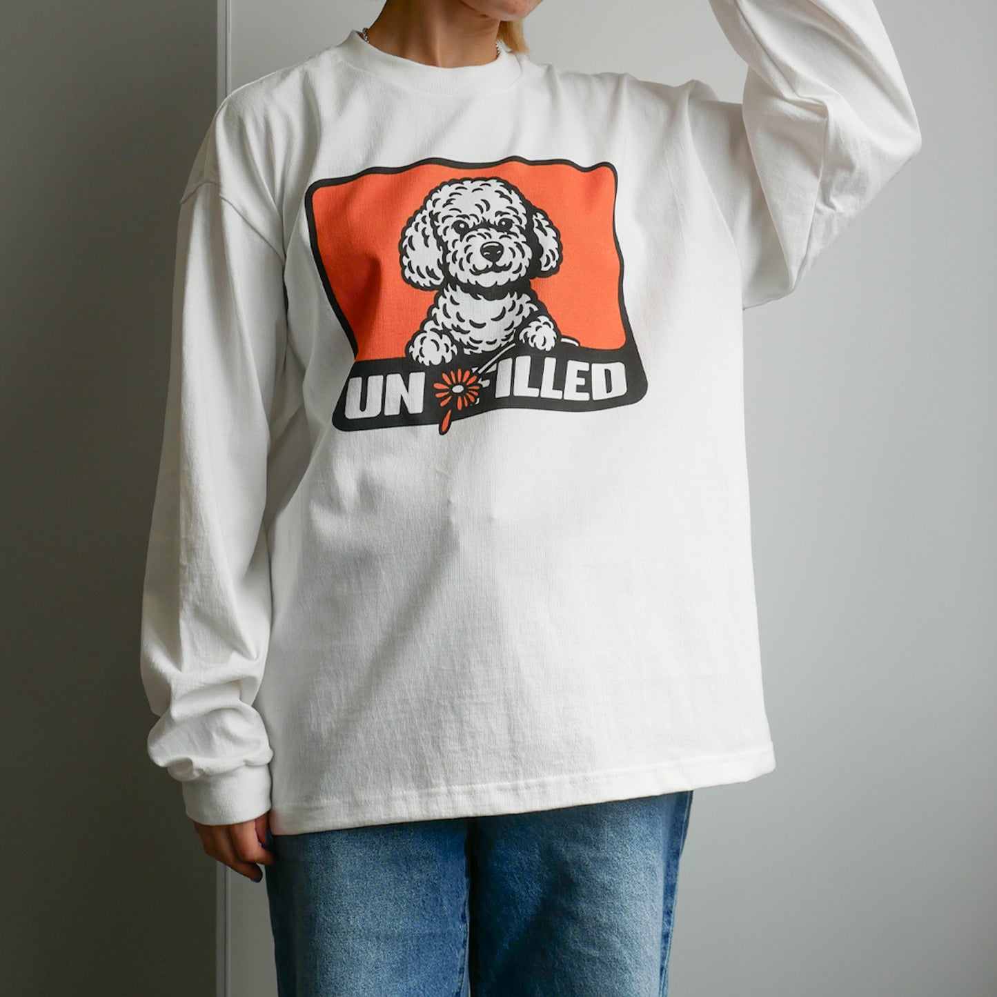 GERBERA DOG BOX LOGO LONGSLEEVE T-SHIRT