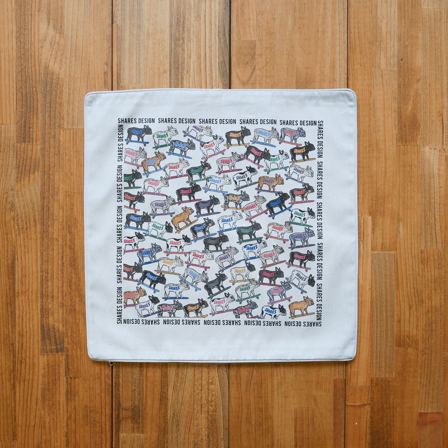 フレブル ALL OVER CUSHION COVER/ 総柄-クッションカバー(送料無料)