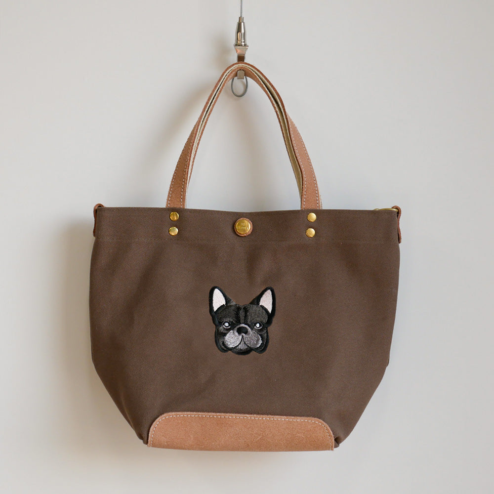 FB FACE EMB SHOULDER 2WAY BAG 【Brindle】