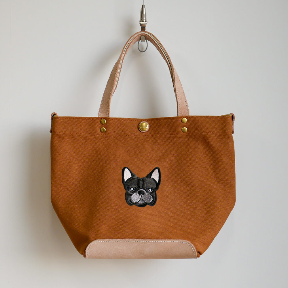 FB FACE EMB SHOULDER 2WAY BAG 【Brindle】