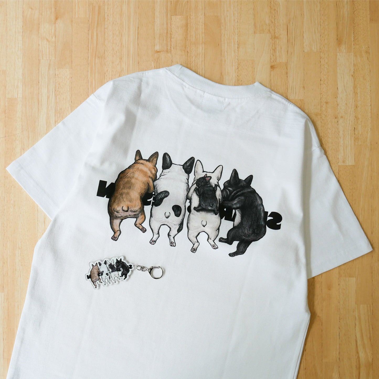80sVINTAGE 4BUHI TEE & KEY HOLDER SET/ 半袖 T シャツ&キーホルダーセット