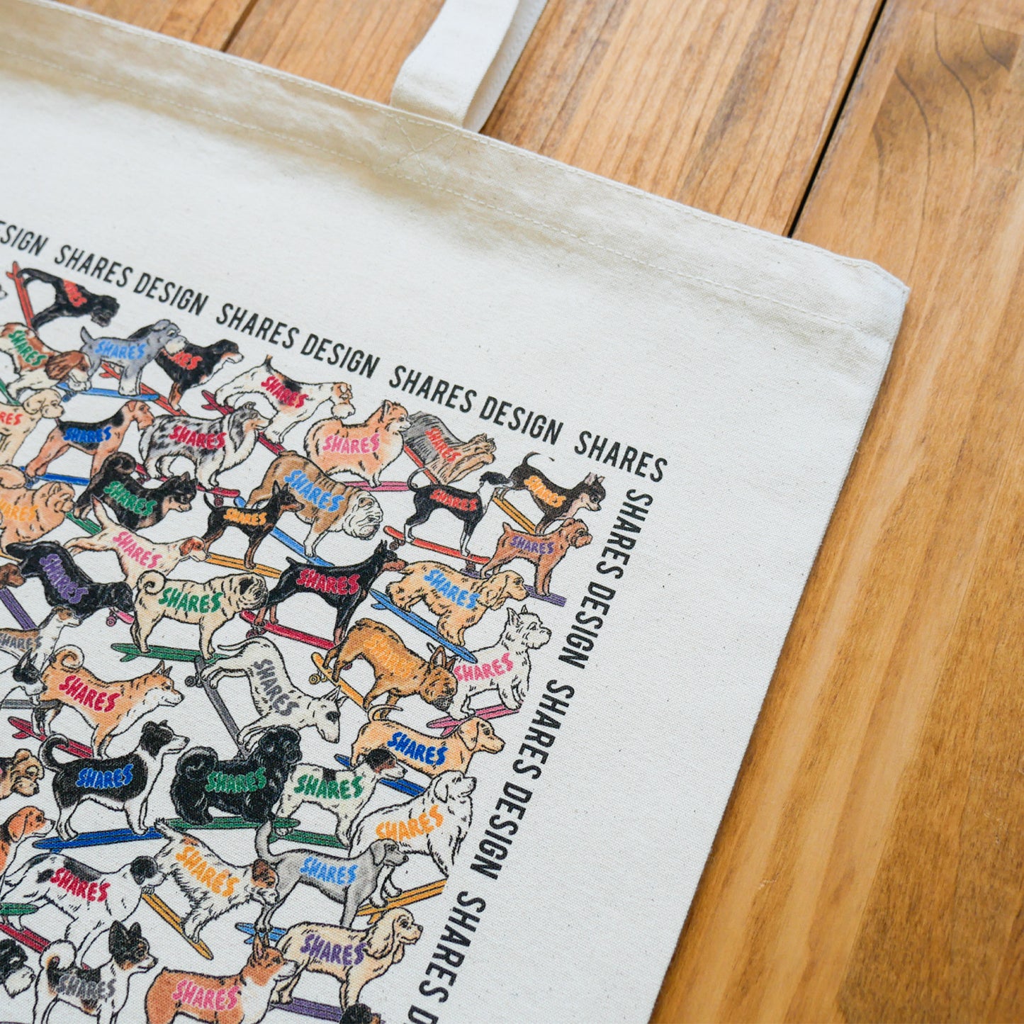 SHARES ALL OVER LONG BIG TOTE BAG/ 総柄-ビッグトート(送料無料)