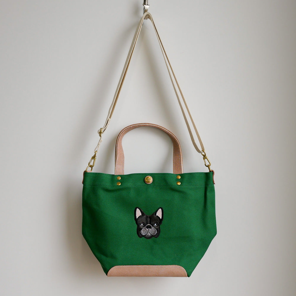 FB FACE EMB SHOULDER 2WAY BAG 【Brindle】