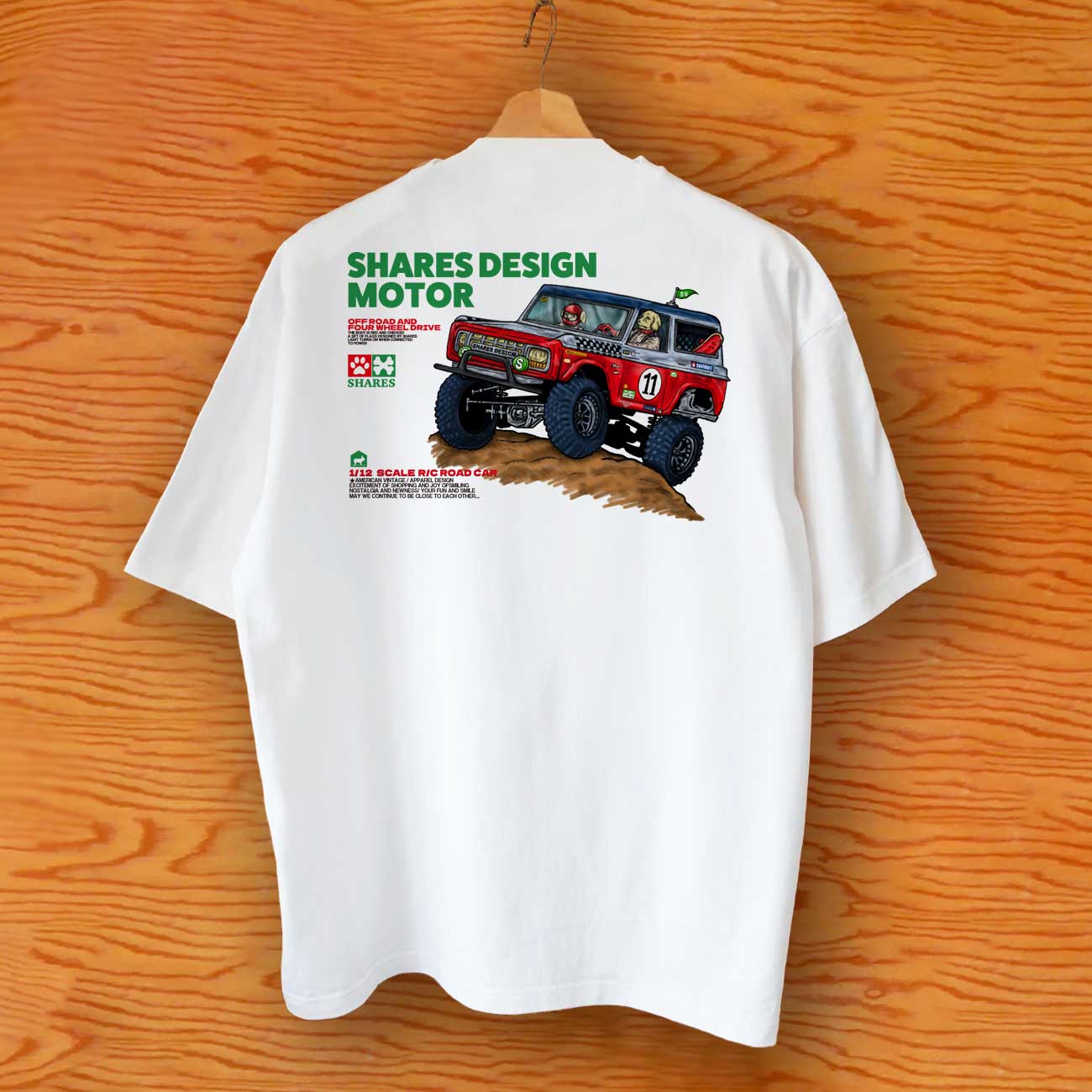 【SD-MOTOR】GOLDEN ROAD CAR-TEE/半袖Tシャツ