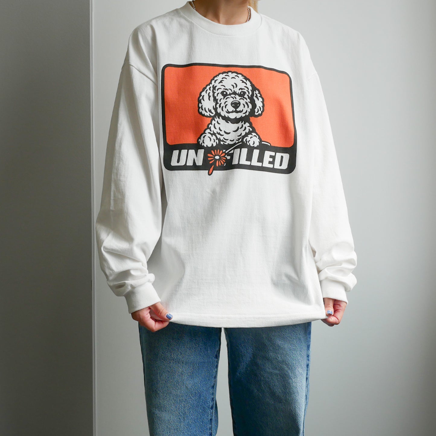 GERBERA DOG BOX LOGO LONGSLEEVE T-SHIRT