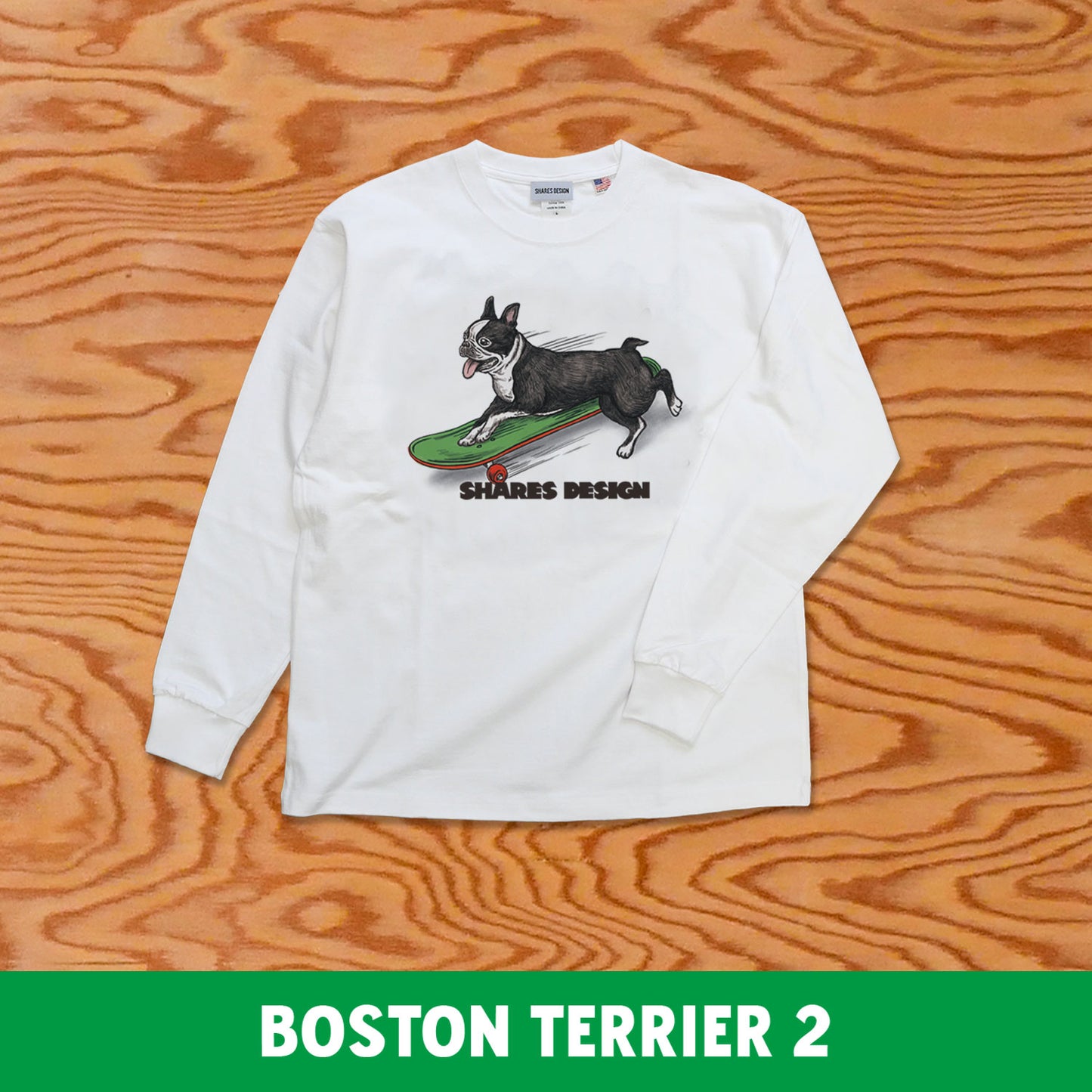SKATER DOG LONG SLEEVE TEE / 長袖 T シャツ- 全 9 種