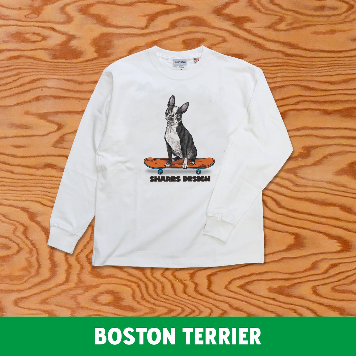 SKATER DOG LONG SLEEVE TEE / 長袖 T シャツ- 全 9 種
