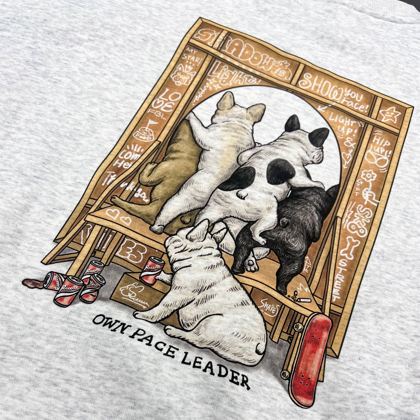 【受注生産!12/20まで予約】 “OMOTEtoURA” art by RUUU. BIG CREW SWEAT/ スウェット