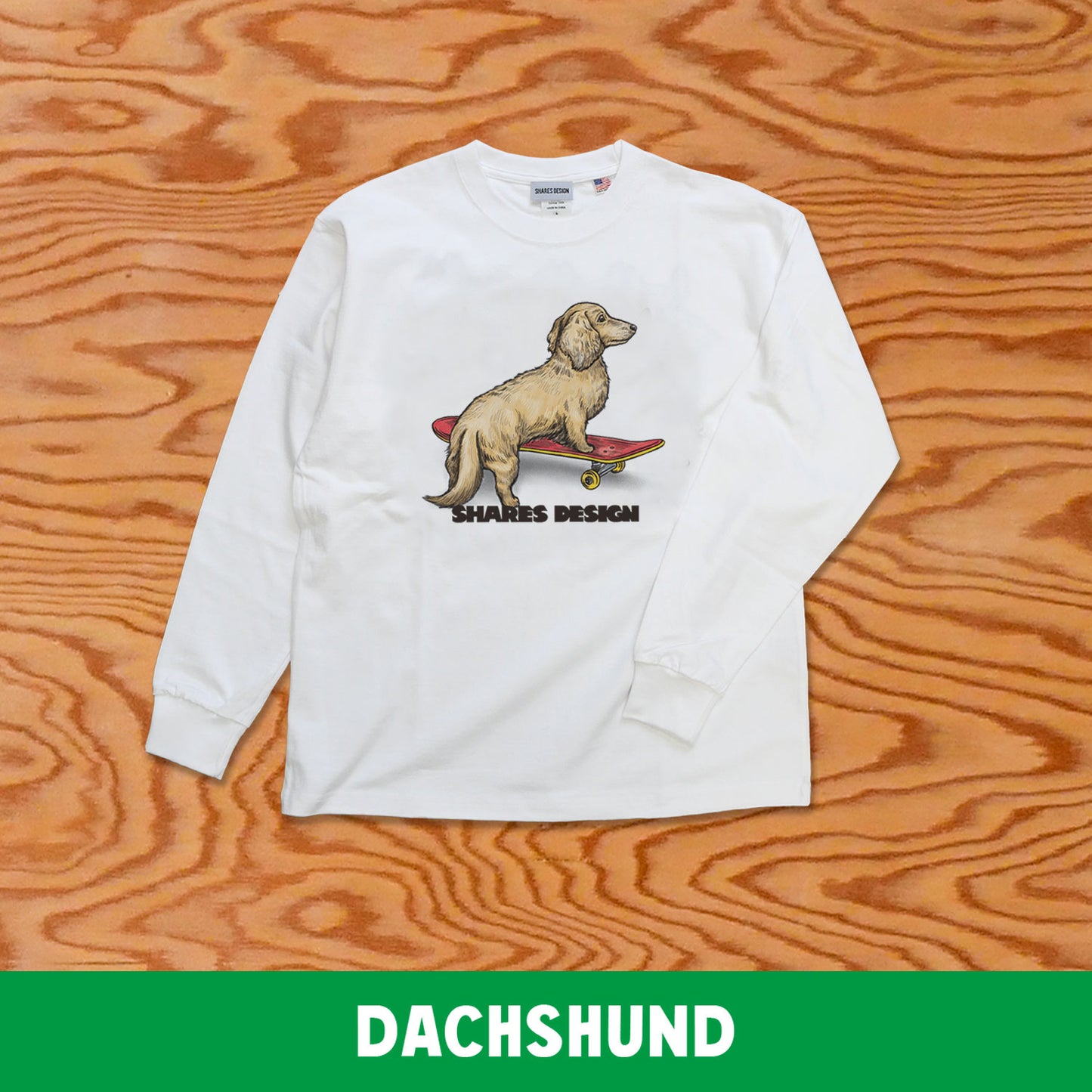 SKATER DOG LONG SLEEVE TEE / 長袖 T シャツ- 全 9 種