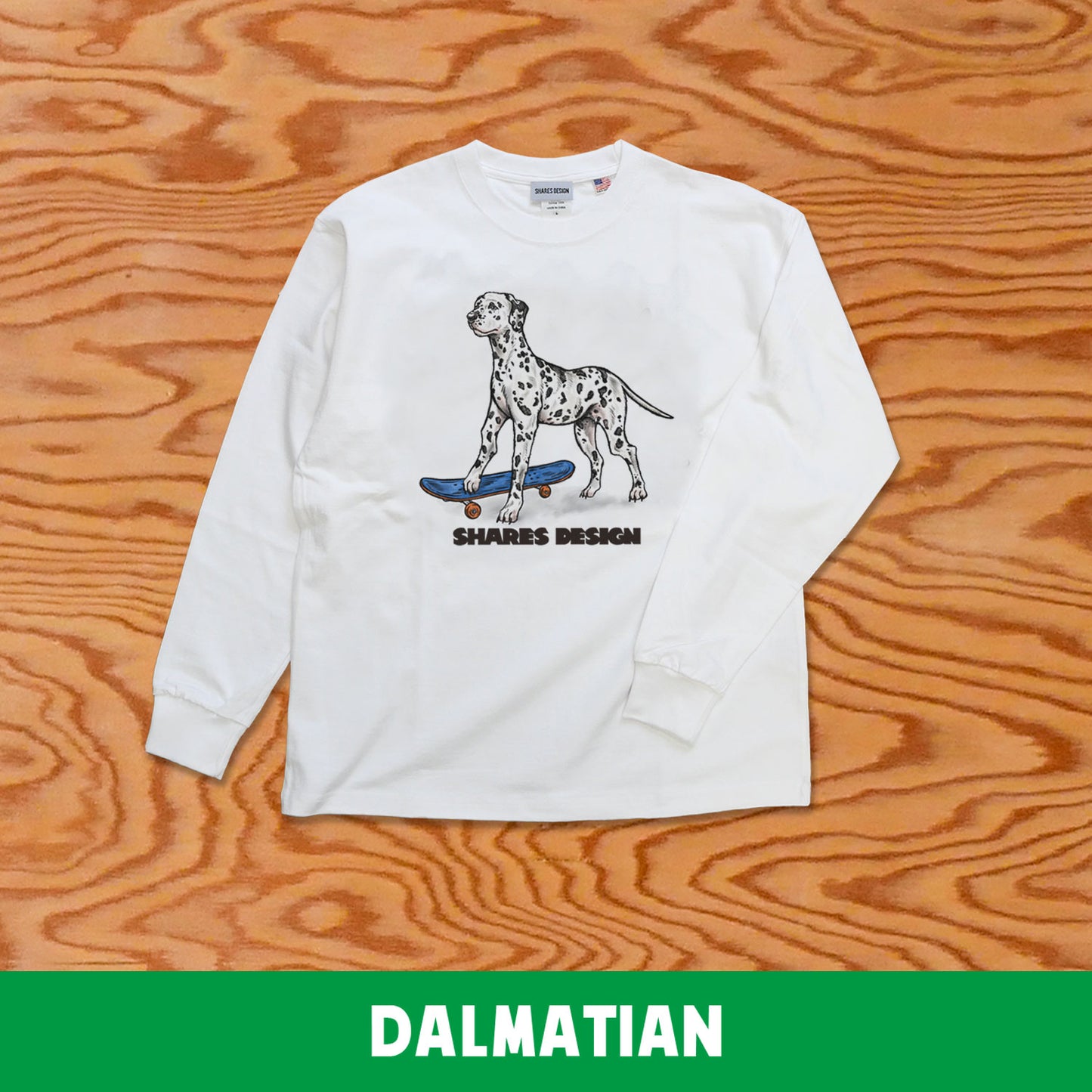 SKATER DOG LONG SLEEVE TEE / 長袖 T シャツ- 全 9 種