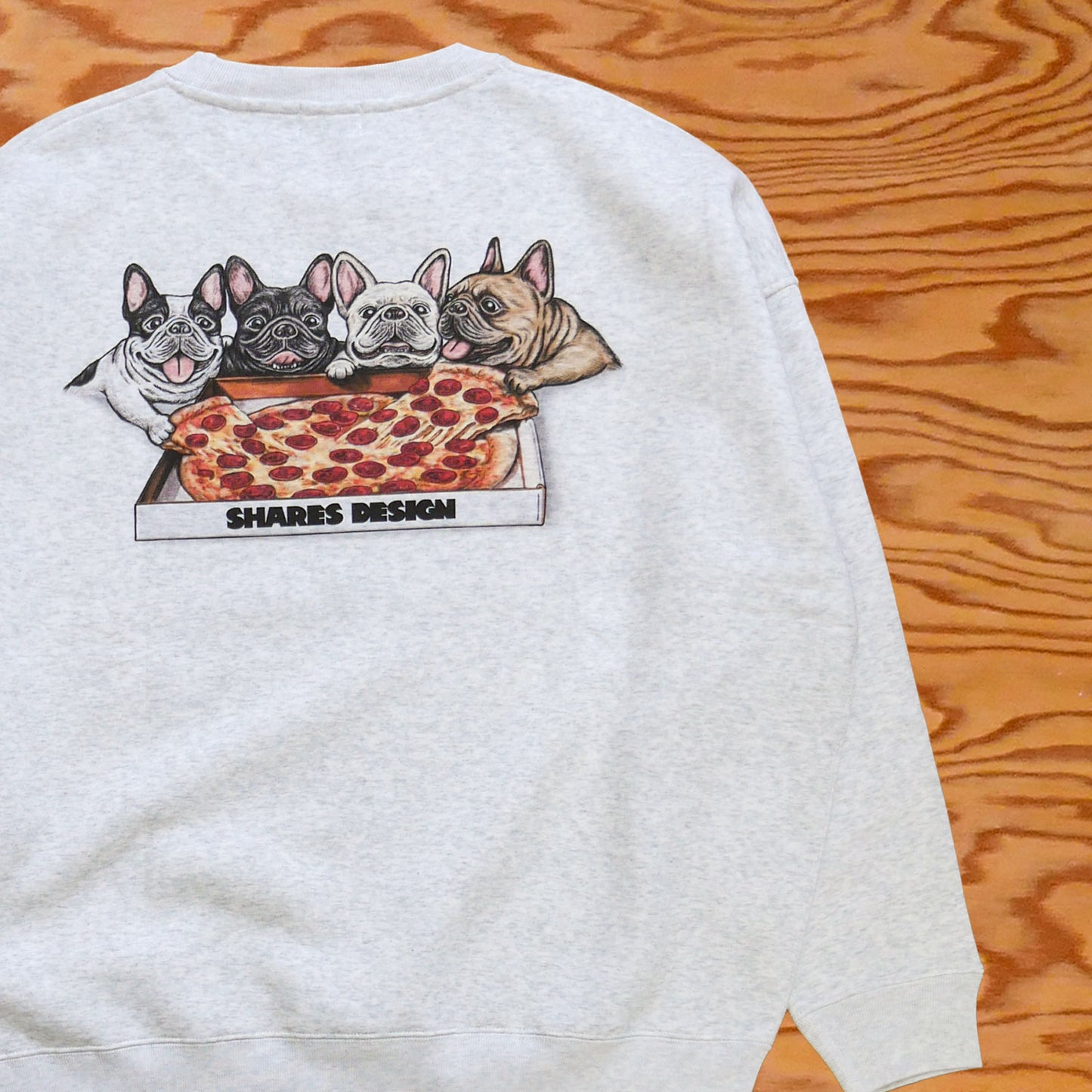 【期間限定販売!12月中旬お届け】 PIZZA 4BUHI / BIG CREW SWEAT