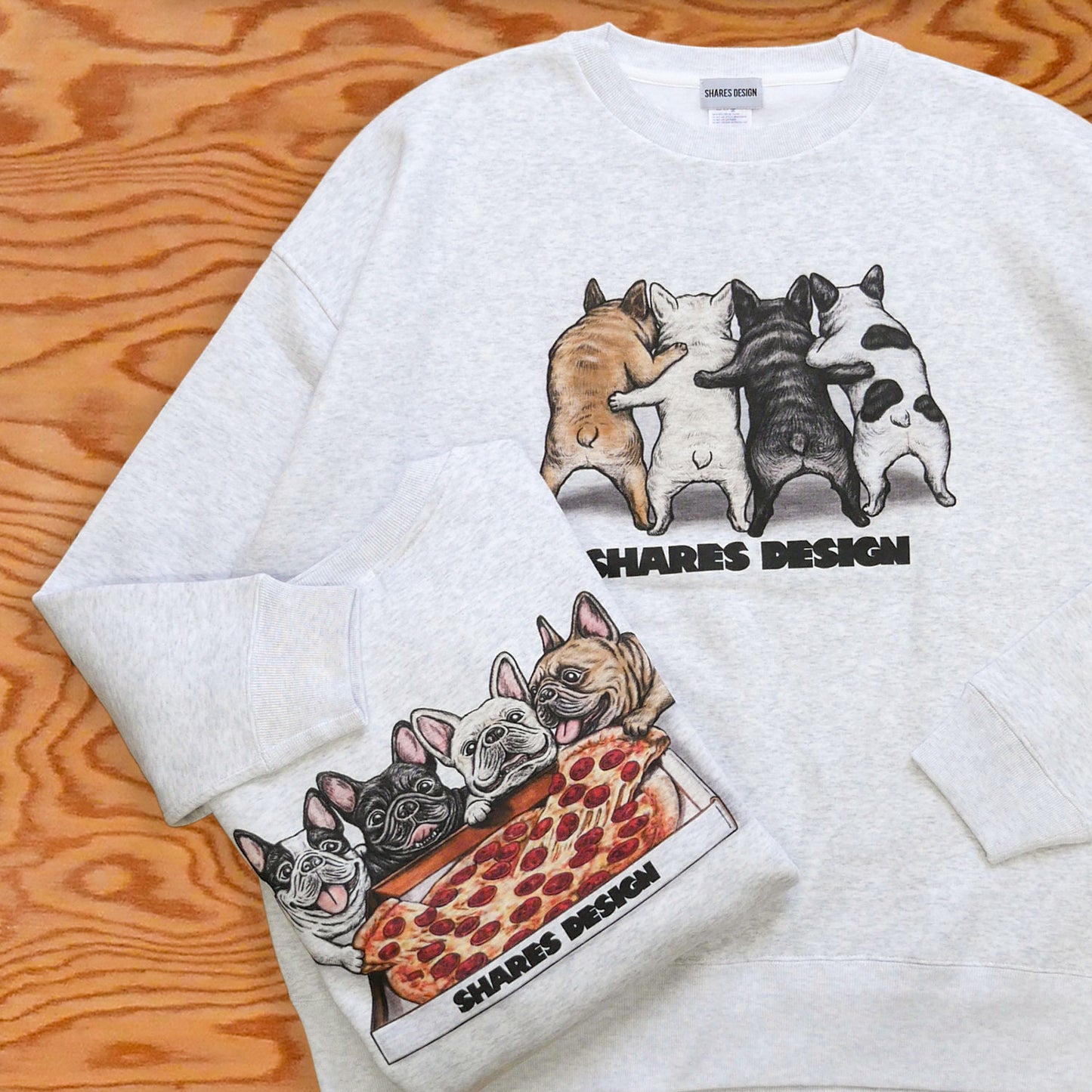 【期間限定販売!12月中旬お届け】 PIZZA 4BUHI / BIG CREW SWEAT