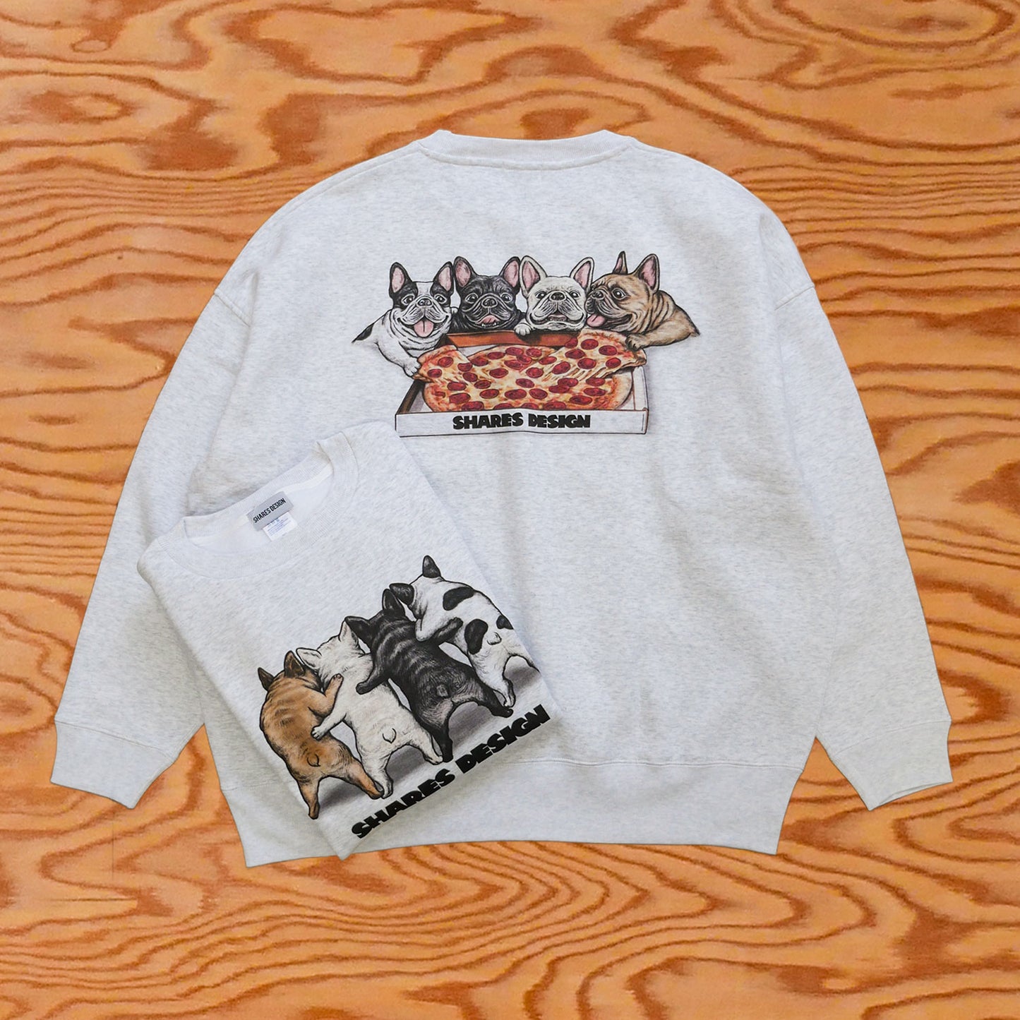 【期間限定販売!12月中旬お届け】 PIZZA 4BUHI / BIG CREW SWEAT