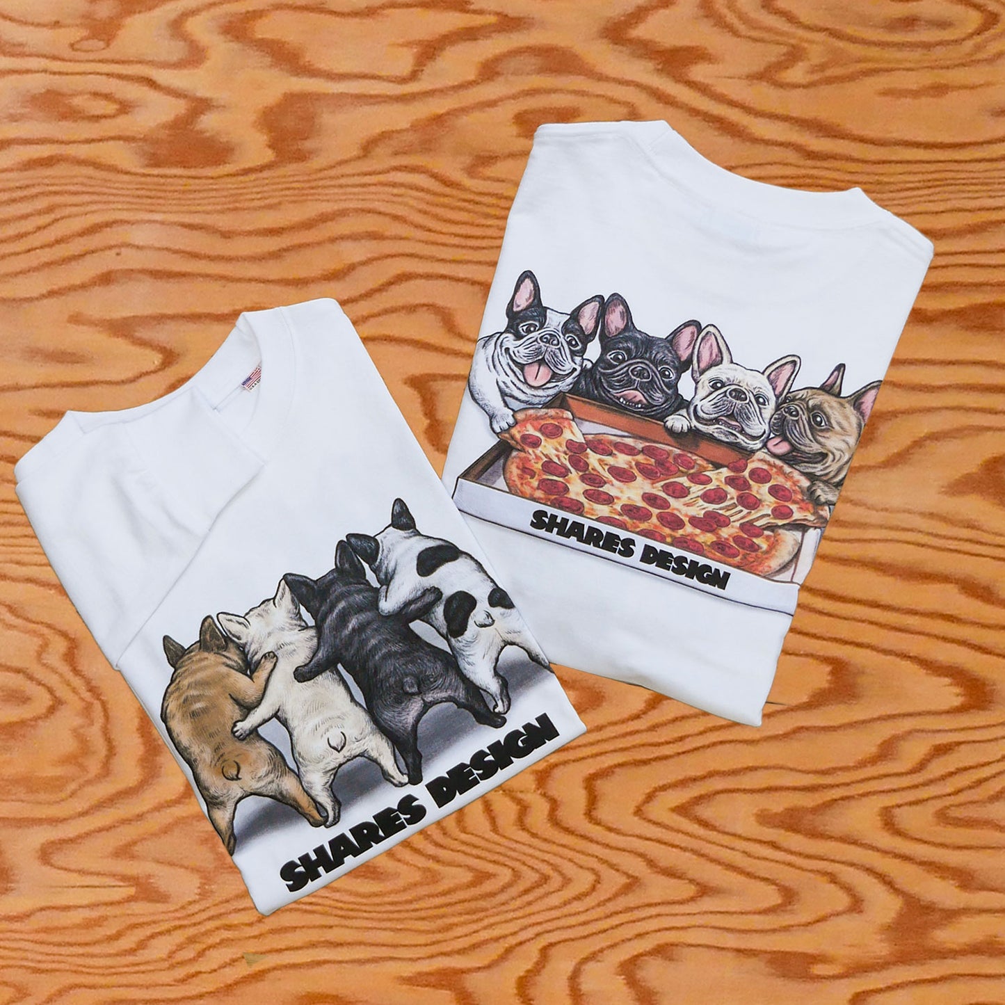 【期間限定販売!12月中旬お届け】 PIZZA 4BUHI / LONG SLEEVE T-shirts