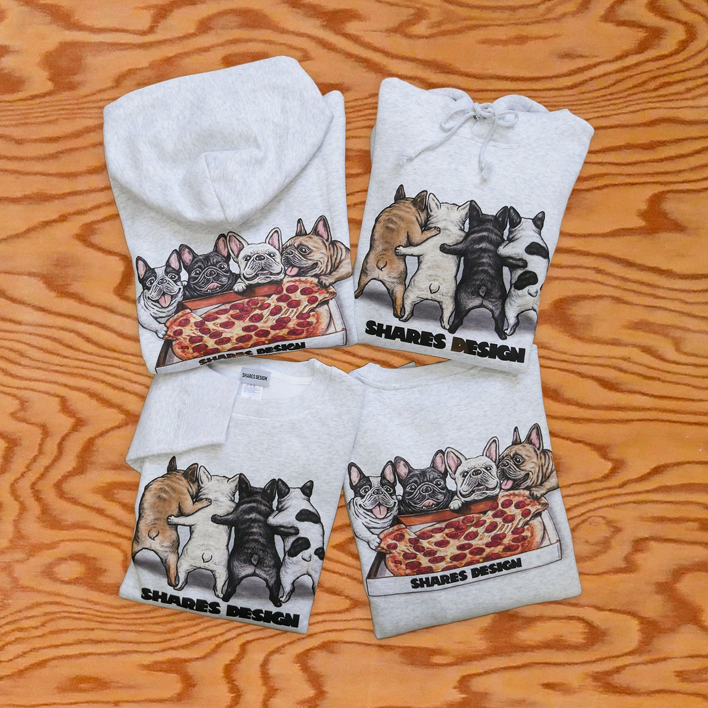 【期間限定販売!12月中旬お届け】 PIZZA 4BUHI / BIG CREW SWEAT
