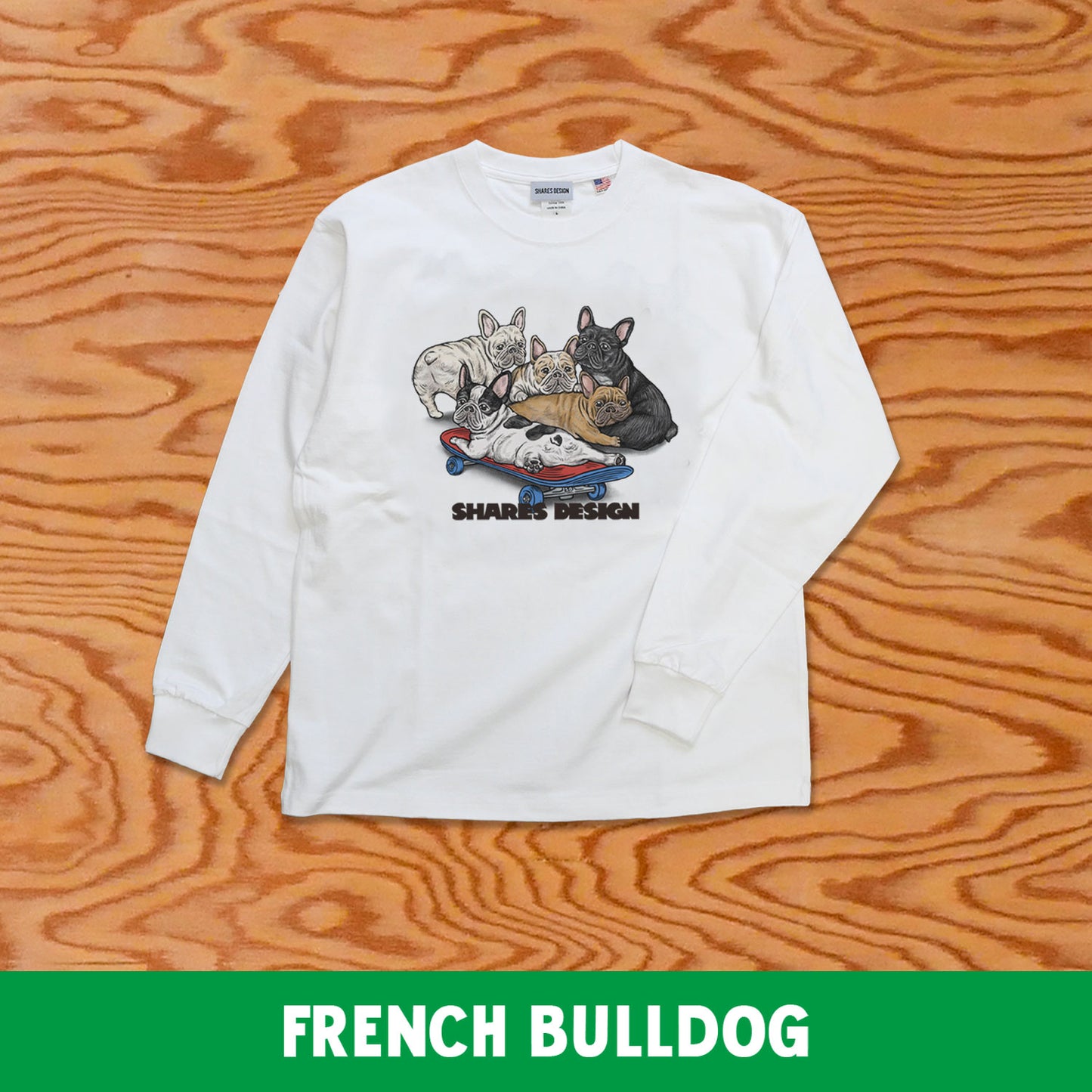 SKATER DOG LONG SLEEVE TEE / 長袖 T シャツ- 全 9 種