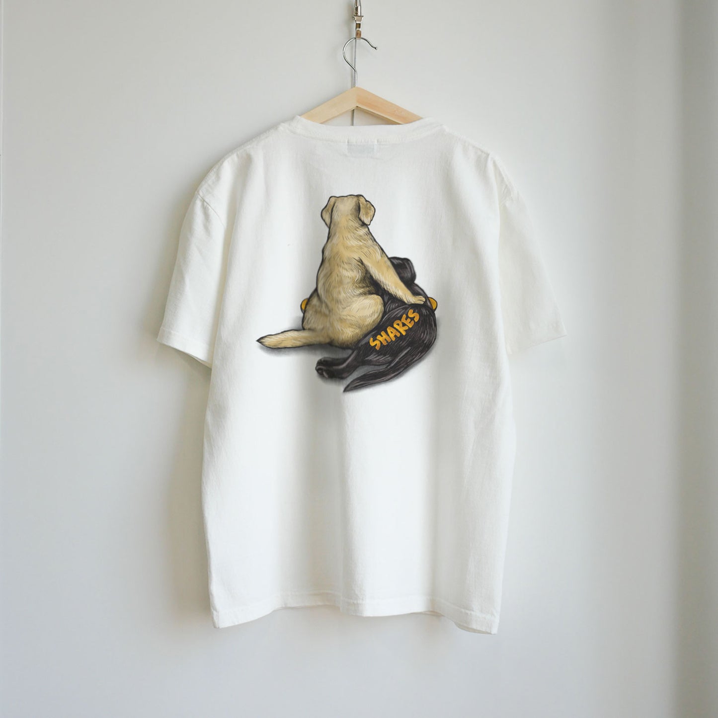 USA COTTON 80sVINTAGE Golden Retriever & Labrador Retrievere Tee