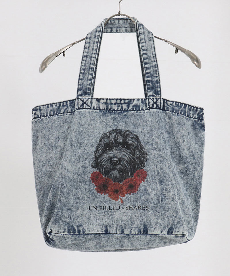 GERBERA DOG DENIM TOTE
