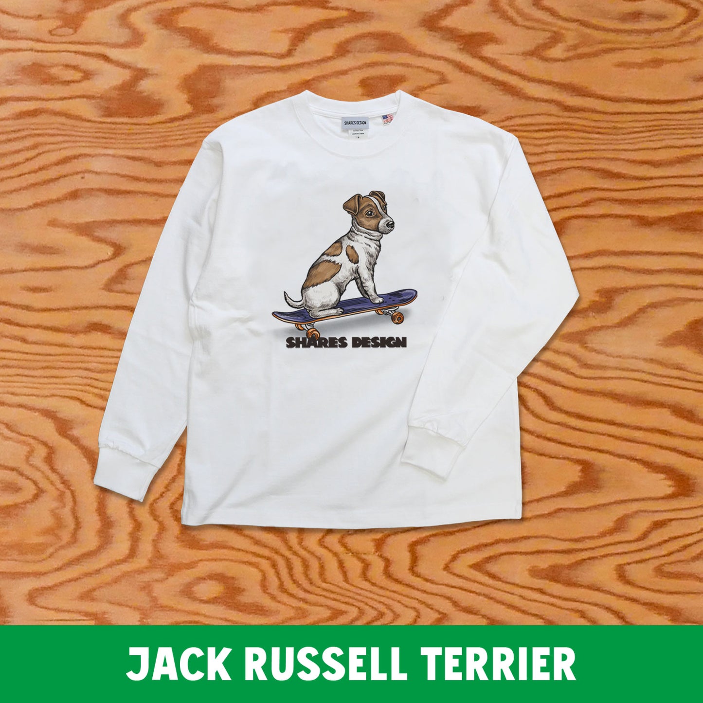 SKATER DOG LONG SLEEVE TEE / 長袖 T シャツ- 全 9 種