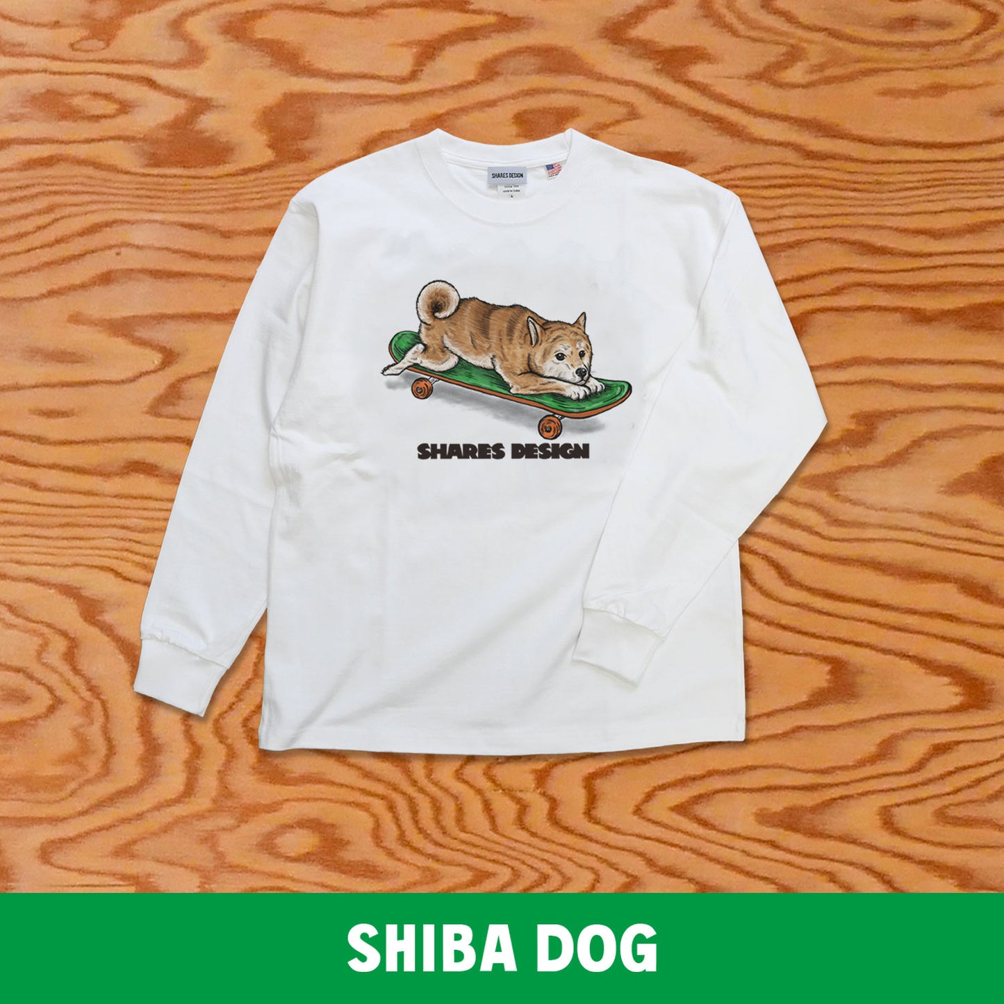 SKATER DOG LONG SLEEVE TEE / 長袖 T シャツ- 全 9 種