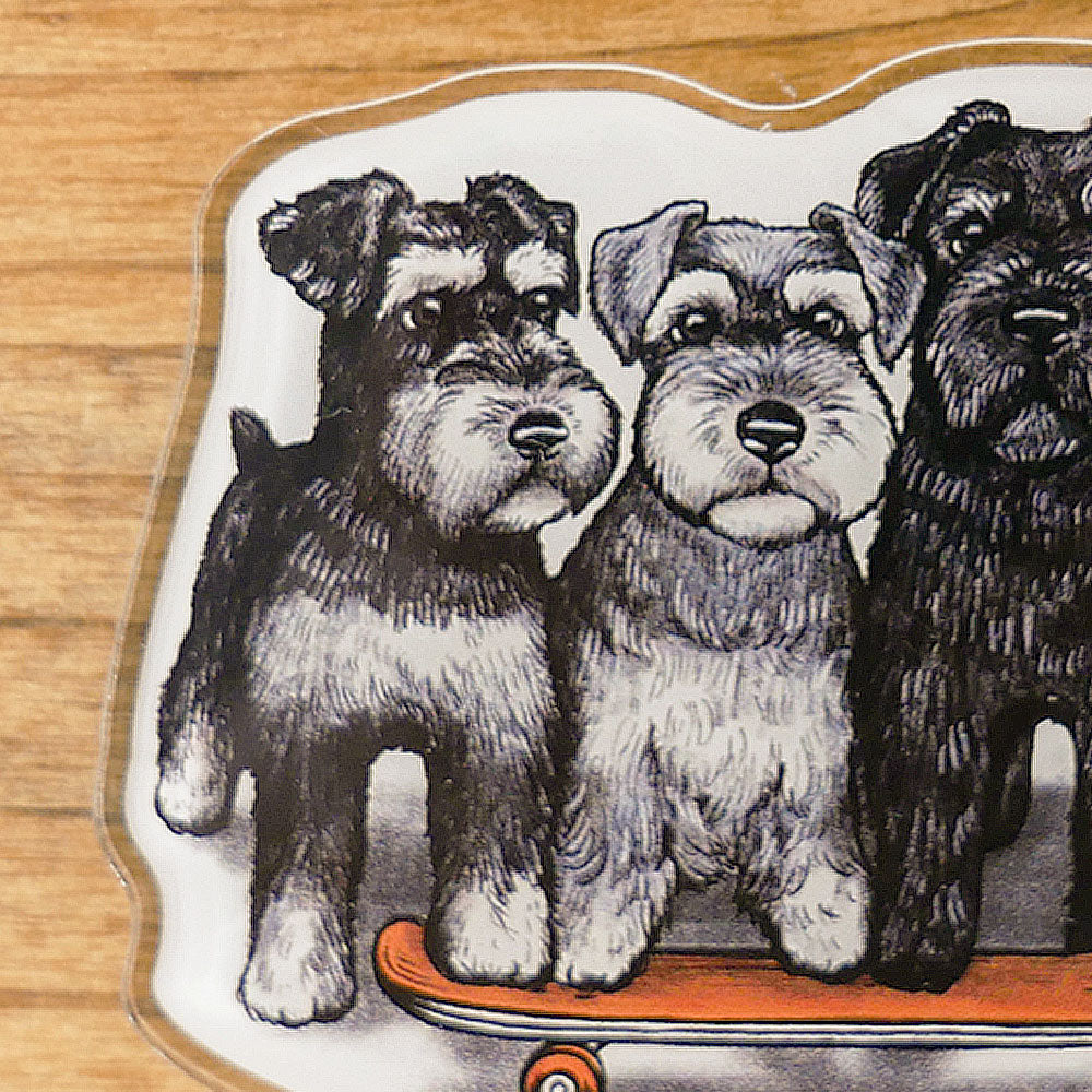 80s VINTAGE 4Schnauzer KeyHolder(送料無料)