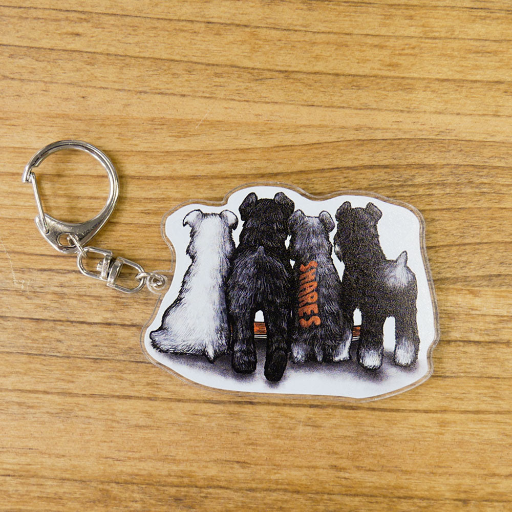 80s VINTAGE 4Schnauzer KeyHolder(送料無料)
