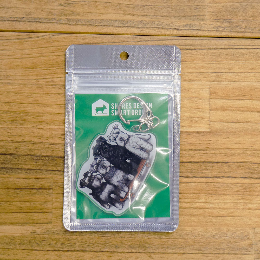 80s VINTAGE 4Schnauzer KeyHolder(送料無料)