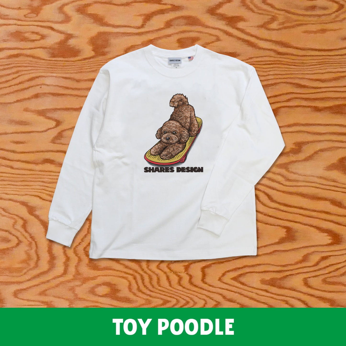 SKATER DOG LONG SLEEVE TEE / 長袖 T シャツ- 全 9 種