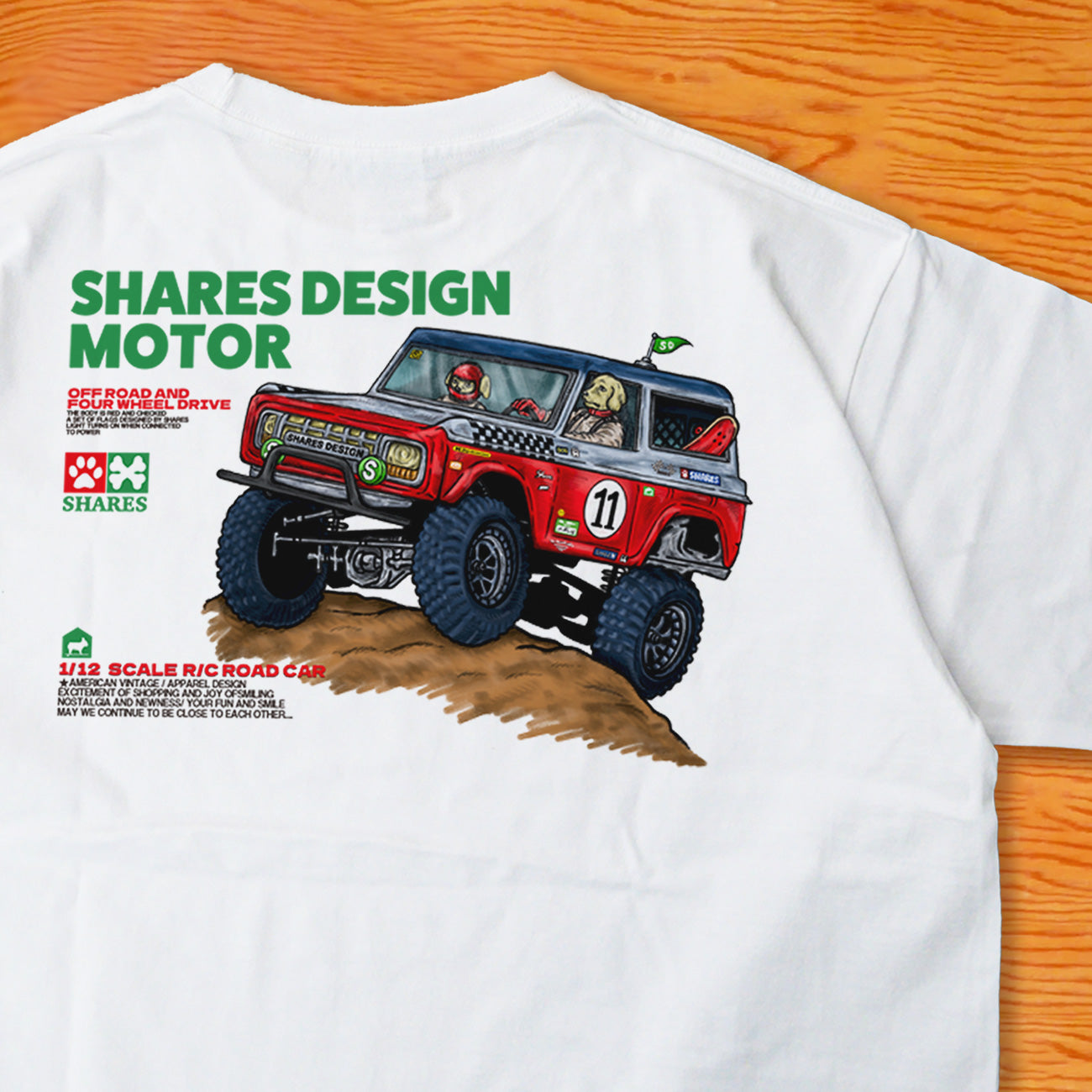 【SD-MOTOR】GOLDEN ROAD CAR-TEE/半袖Tシャツ